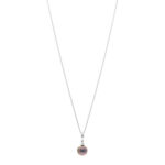 14k 18K White Gold Diamond Tahitian Cultured Pearl 9.5-10mm Drop Pendant Necklace