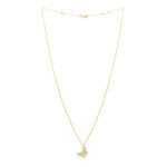 18K Yellow Gold Mother of Pearl Sweet Alhambra Butterfly Pendant Necklace - Image 3