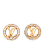 Metal Crystal Louise By Night Earrings Gold