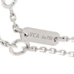18K White Gold Diamond Sweet Alhambra Bracelet - Image 4