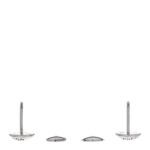 18K White Gold Clous Ear Studs Earrings - Image 3