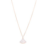 18K Rose Gold Diamond Mother of Pearl Divas' Dream Pendant Necklace