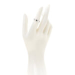 18K White Gold 4mm Icon Thin Band Ring 52 6 - Image 2