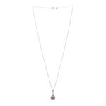 14k 18K White Gold Diamond Tahitian Cultured Pearl 9.5-10mm Drop Pendant Necklace - Image 3