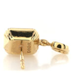 Pearl Crystal Petit CD Earrings Gold - Image 4