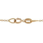 18K Yellow Gold Turquoise Open Heart Pendant Necklace - Image 4