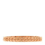 18K Rose Gold Diamond PM Kelly Gourmette Bracelet ST - Image 2