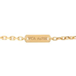 18K Yellow Gold Black Onyx Magic Alhambra Pendant Necklace - Image 5