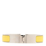 Enamel Narrow Clic Clac H Bracelet PM    Jaune Tennis - Image 3