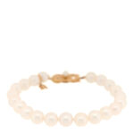 18K Yellow Gold Akoya Cultured Pearl 7.5-8mm Strand Bracelet