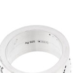 Sterling Silver GucciGhost Hamlet Skull Band Ring 47 4 - Image 5