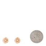18K Rose Gold Diamond Extrait de Camelia Clip On Earrings - Image 2