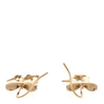 Crystal Bow Earrings Gold - Image 3