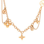 Metal Blooming Supple Necklace Gold - Image 4