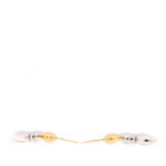 Metal Louisette Earrings Silver Gold - Image 3