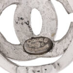 Metal CC Clip On Earrings Silver - Image 4