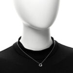 Sterling Silver Elsa Peretti 11mm Open Heart Pendant Necklace - Image 2