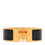 Enamel Wide Clic Clac H Bracelet PM Black