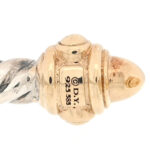 Sterling Silver 14K Yellow Gold Diamond Renaissance Ring 50 5.5 - Image 4