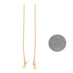 Metal Opyum Threader Earrings Gold - Image 2