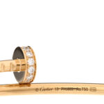 18K Yellow Gold Diamond Small Juste Un Clou Bracelet 15 - Image 3
