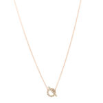 18K Rose Gold Green Sapphire Finesse Pendant Necklace