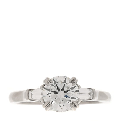 Platinum Diamond 1.02ct Classic Winston Round Brilliant Engagement Ring 50 5.25