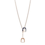 Palladium Lacquered Etrier Necklace