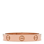 18K Pink Gold 3.5mm LOVE Wedding Band Ring 61 9.5 - Image 3