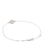 18K White Gold Diamond Sweet Alhambra Bracelet - Image 2