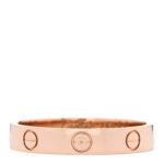 18K Pink Gold 3.5mm LOVE Wedding Band Ring 57 8