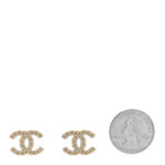 Crystal CC Earrings Gold - Image 2
