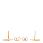 18K Yellow Gold Diamond Running G Earrings - Image 3