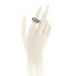 Sterling Silver Wide Square G Band Ring 53 6.5 - Image 2