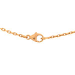 Lacquered Gold Mini Pop H Pendant Necklace White - Image 5