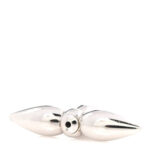 Metal Louisette Earrings Silver Gold - Image 4