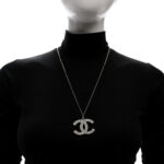 Crystal Large CC Necklace Silver - Image 2