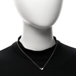 Sterling Silver 11mm Elsa Peretti Bean Pendant Necklace - Image 2