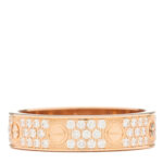 18K Pink Gold Diamond Small LOVE Paved Ring 54 7 - Image 3