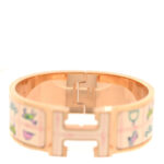 Enamel Couvertures et Tenues de Jour Wide Clic Clac H Bracelet PM Pannacotta - Image 4
