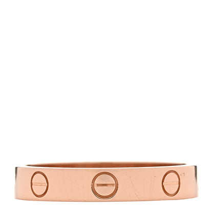 18K Pink Gold 3.5mm LOVE Wedding Band Ring 57 8