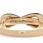 18K Yellow Gold Diamond Infinity Ring 52 6 - Image 4