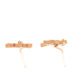 Metal Opyum Threader Earrings Gold - Image 3