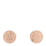 18K Rose Gold TPM Ex-Libris Stud Earrings