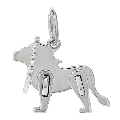 Sterling Silver Save the Wild Lion Charm