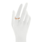 18K Pink Gold 3.5mm LOVE Wedding Band Ring 61 9.5 - Image 2