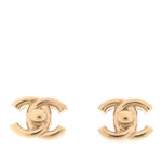 Metal CC Turnlock Earrings Gold