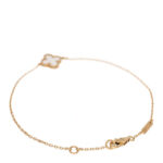 18K Yellow Gold Mother of Pearl Sweet Alhambra Bracelet - Image 2