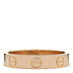 18K Yellow Gold 3.5mm LOVE Wedding Band Ring 49 5 - Image 3