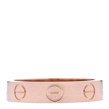 18K Pink Gold 3.5mm LOVE Wedding Band Ring 47 4
